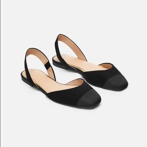 Zara trafaluc flats ((Used one time only))